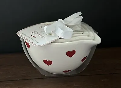 New Hearts & Kisses Terramoto Valentine  White W/Red Hearts Measuring Cups • $24.14