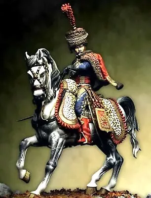 1/24 75mm Resin Captain Hussar Cavalry Unpainted Unassembled • £25.55