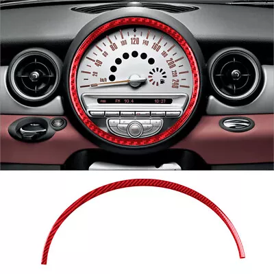 For Mini Cooper Red Carbon Fiber Interior Center Speedometer Frame Cover Trim 1* • $23.57