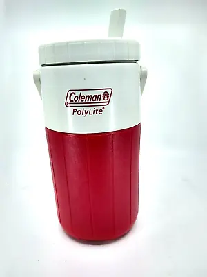 Coleman Polylite -2 Quart - Thermos Cooler Water Jug - RED & White - 5590 • $9.88