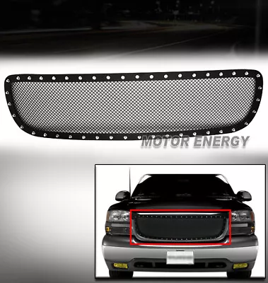 99-02 Gmc Sierra C3/01-06 Yukon Denali Main Upper Rivet Black Mesh Grille Insert • $121.95