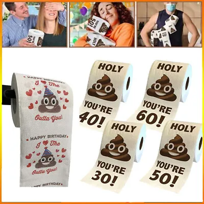 Funny Rolls Toilet Paper Birthday Gift Prank Roll Paper Novelty Birthday Gift • £4.21