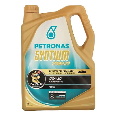 £37.95 • Buy PETRONAS Syntium 7000 FJ 0W-30 0W30 Fully Synthetic Car Engine Oil - 5 Litres 5L