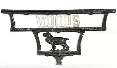 VTG MCM 1950s Aluminum Rare McNulty Design Studio Sign Nameplate Woods W/Dog • $199.99