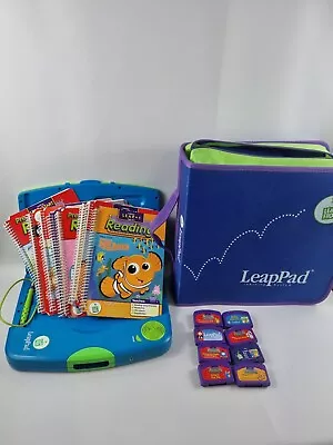 LeapFrog LeapPad Learning System With 10 Books  8 Cartridges Carry Bag Reading  • £35