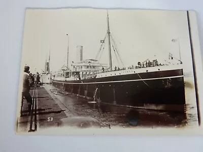   1899 Era Photo Southampton 10/7cm  Royal Mail Liner German Boer War Trooper  • $118.26