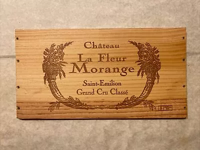 1 Rare Wine Wood Panel Château La Fleur Morange Vintage CRATE BOX SIDE 3/24 298a • $7.95