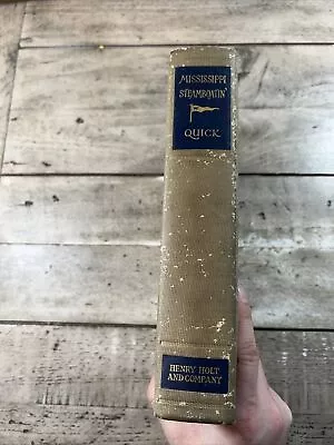 1926 Antique Mississippi River History  Mississippi Steamboatin'  Illustrated • $18.06