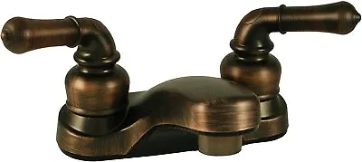 Mobile Home/RV/Marine 4  Oil Rubbed Bronze Lavatory Faucet With Lever Handles • $29.95
