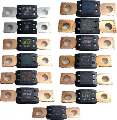 £6.07 • Buy Littel Fuse Mega Fuse Bolt Down Type Fuses All Ampages Available And Fuse Holder