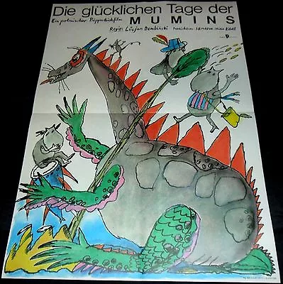 The Lucky Day Of The Mumins ORIGINAL East German POSTER Lucjan Dembinski Moomins • $55.99