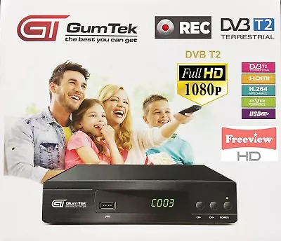 £27.99 • Buy GumTek Full HD Freeview Set Top Box Plus RECORDER Digital TV Receiver  Digi Box