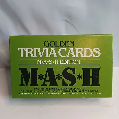 Golden Trivia Cards M*A*S*H Mash Edition Vtg Games 1984 Complete Clinger Radar • $16.99