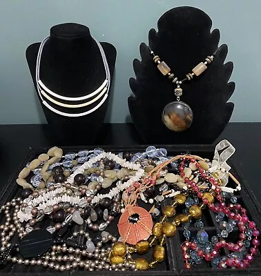 £14 • Buy Job Lot Costume Jewellery Used Lovely Mix Necklaces Beads Wear Resell Craft