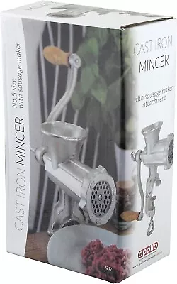 Retro Cast Iron SOLID Manual Rotary Mincing Meat Grinder Machine Sausage Maker • £21.49