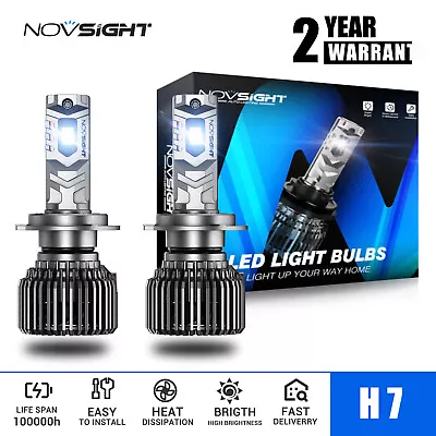 2X H7 LED Headlight Kit 6500K High Low Bulbs 100W Beam IP68 20000LM Super Bright • $30.99