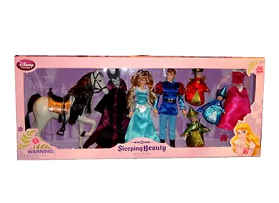 Aurora Sleeping Beauty Deluxe Set Fairies Maleficent Prince Horse Disney Dolls • $285