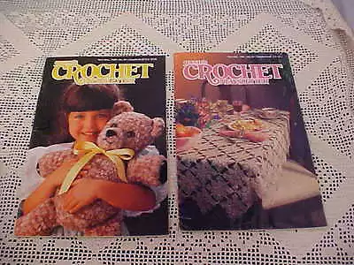 Vintage Crochet Patterns Booklets Annies Lot Of 2 Crochet Newsletter 1991 1989  • $5.54