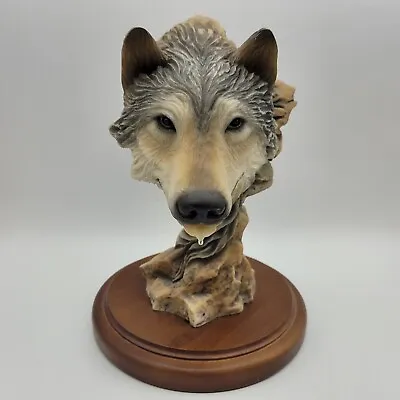 Wolf Polyresin Statue Mill Creek Studios Stephen Herrero 4103 Before The Chase • $54.98