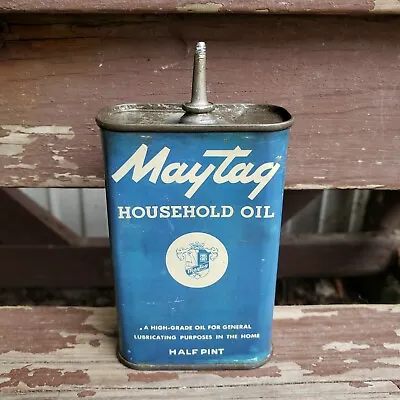 Vintage Maytag Early Lead Top Handy Oiler Can Tin Gas Oil Advertising Sign • $49.95