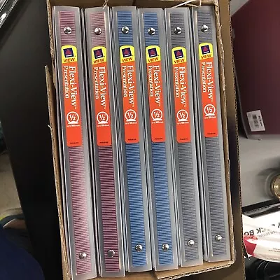 12 Pack Flexi-view Presentation Binder 1/2  3-Ring Binder 8.5  X 11  • $54.88