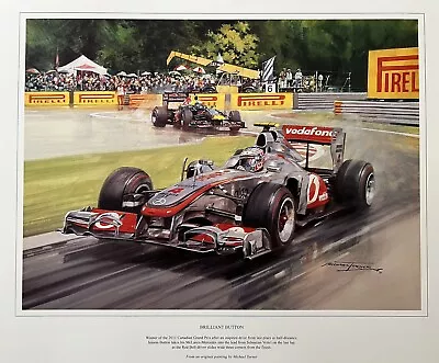 McLaren Mercedes Jenson Button 2011 Canadian F1 Grand Prix - Fine Art Print • $80