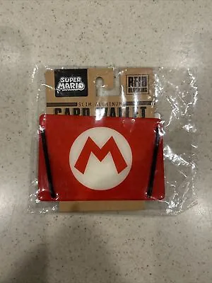 Super Mario Bros RFID Blocking Slim Aluminum Card Wallet New Sealed Nintendo • $12.95