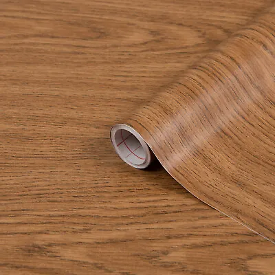 Sample 15cm X 15cm Oak Wood Sticky Back Plastic Self Adhesive Vinyl Wrap Fablon • £2.05