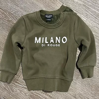 Milano Di Rouge Lux Baby Signature Crew Neck Sweatshirt Size 12-18 Month • $47.25