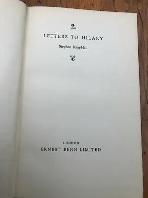 £28 • Buy Letters To Hilary ! Stephen King - Hall 1928  Hms Repulse  ( Signed Copy )