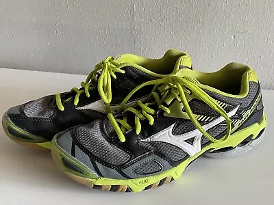 Mizuno Womens Wave Bolt 3 Volleyball Shoes Green Black  Low Top Lace Up W 10 • $9.99