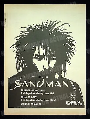 Sandman DC Vertigo Comics Trade Print Magazine Ad Poster ADVERT • $11.99