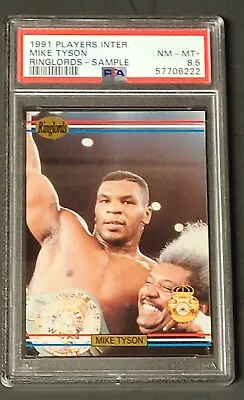 1991 Players International Ringlords Mike Tyson Sample PSA 8.5 NM-MT+ • $85