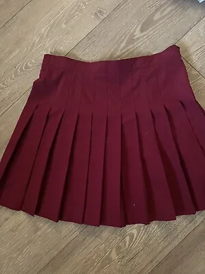 Vintage 80s 90s Prince Pleated Tennis Skirt. Size 14 . Berry .VGVC. • $21