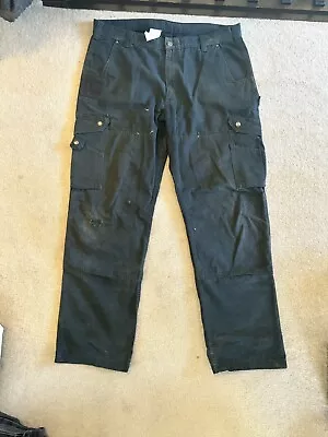 Carhartt Cargo Pants Black Vintage Baggy 40/34 • $20