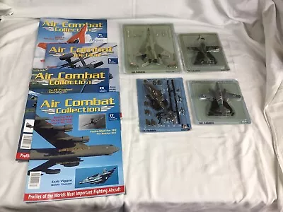 Atlas Ge Fabbri 1:100 Mig-29 Ah-64 Apache German Me 262 & Fw190 Diecast Planes • $31.08