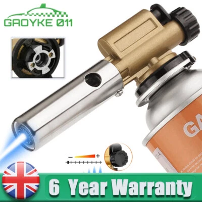 £8.99 • Buy Butane Gas Blow Torch Head Manual Ignition Camping BBQ Burner Welding Tool UK