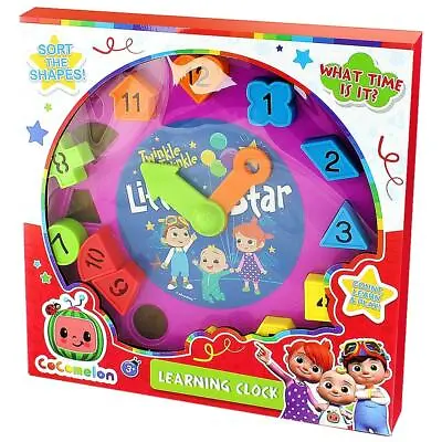 £6.99 • Buy CoComelon Early Learning Clock And Shape Sorter Tell The Time Numbers Pre-School