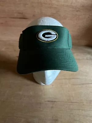 Green Bay Packers Visor Reebok Solid Green With  G  Logo Adjustable • $12.95