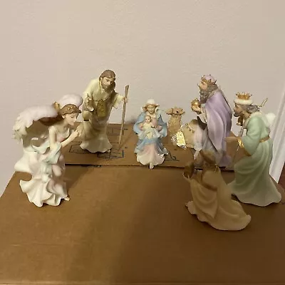 Roman Seraphim Classics 7 Piece Nativity Set 2007 • $250