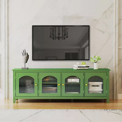 71-inch Stylish TV Cabinet Entertainment Center Solid Wood Frame • $480.31