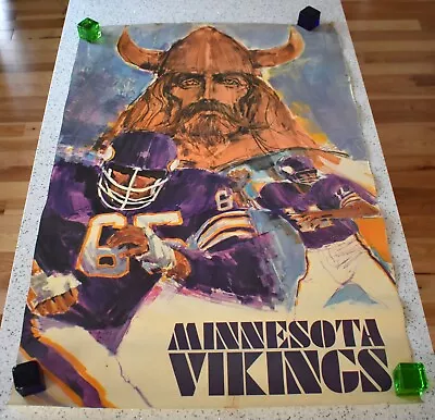 Vintage 1968 Minnesota Vikings Football Poster ORIGINAL NFL Collectors Series • $39.99