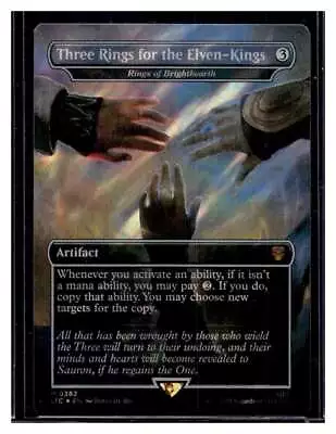 MTG Lord Of The Rings Commander #382 Three Rings For Elven-Kings Surge Foil (A) • $10.99