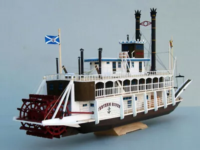 High Quality USA Mississippi Steam Paddle Boat 3D Paper Model Kit • $24.88