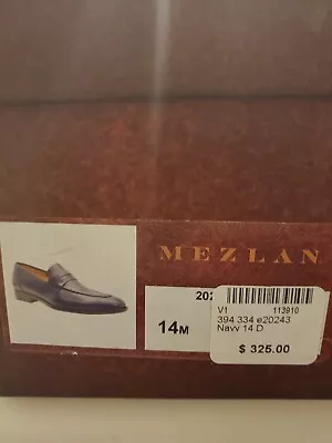 Mezlan Navy 14m Us Dress Loafer Men • $325