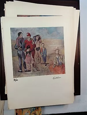 Pablo Picasso Original PrintThe Saltimbanques 1905 Signed Hand Tipped Print • $20.56