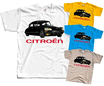 £19.46 • Buy Citroen Ds 7, Car Poster (1967) T-Shirt (WHITE,KHAKI,YELLOW) All Sizes S-5XL 