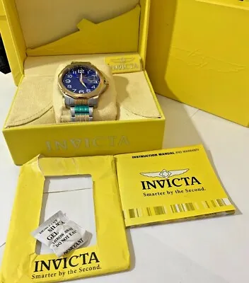 Invicta 44mm Specialty Quartz Men's Goldtone & Silvertone Watch Model # 6864 • £86.85