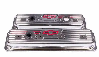 PROFORM 141-107 Steel Center Bolt Short Valve Covers For 87-Up SB Chevy Chrome • $183.95