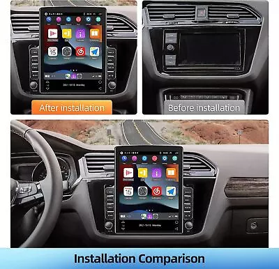 9.7  Android 12.0 Carplay 2din Gps Car Stereo Radio Player Wifi Android Auto Cam • $149.17